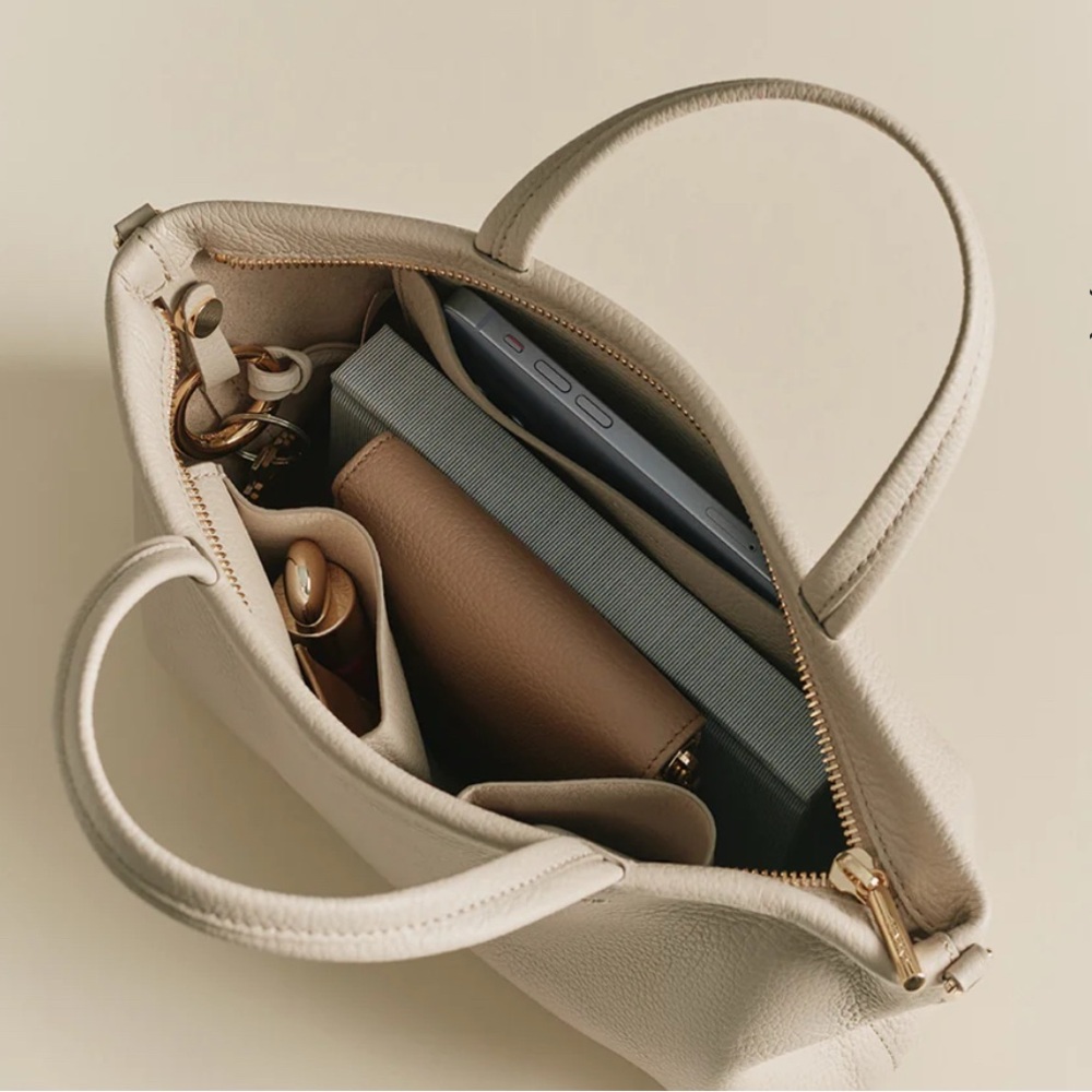 CUYANA Mini Easy Zipper Tote in Ecru - Picture 14 of 14